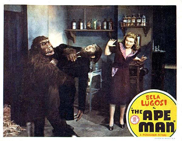 1940s Movies Art Print featuring the photograph The Ape Man, From Left Emil Van Horn by Everett