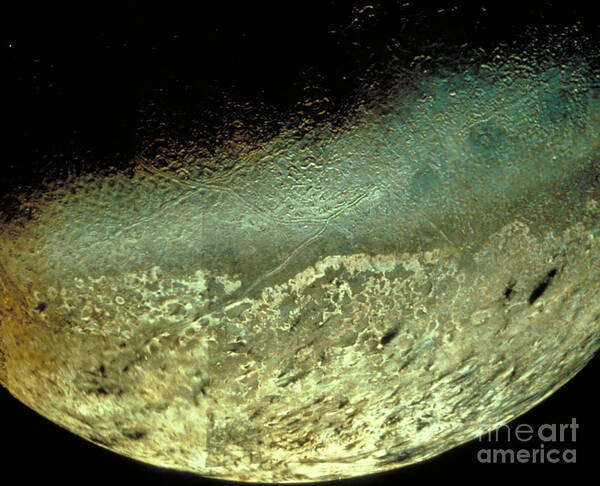 Astronomy Art Print featuring the photograph Triton by NASA and JPL-Caltech
