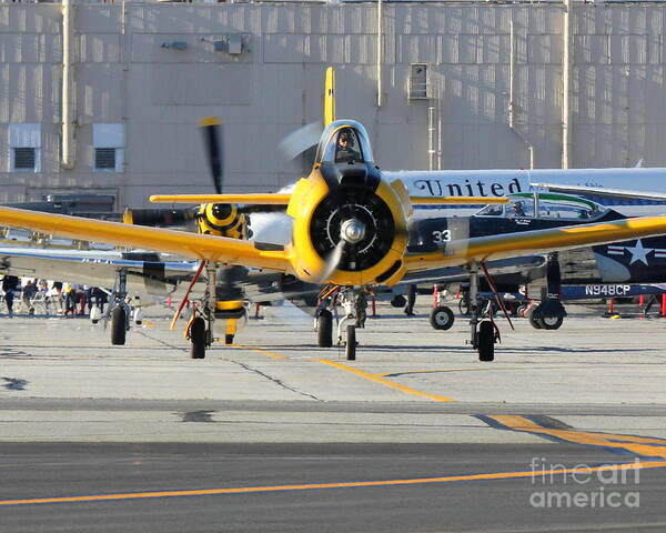 Fleet Week Art Print featuring the photograph Warbird Alley by Alex Esguerra