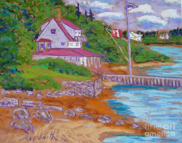 Yacht Club Art Print featuring the pastel Chester Yacht Club #1 by Rae Smith PSC