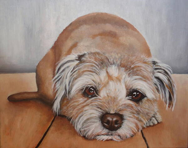 Dog Art Print featuring the painting Danny #1 by Carol Russell