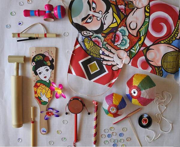 Japanese Art Print featuring the photograph Japanese traditional toys #1 by Masato
