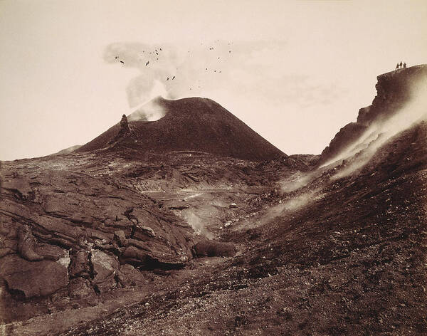 1880 Art Print featuring the photograph Pompeii, Mt Vesuvius #1 by Granger