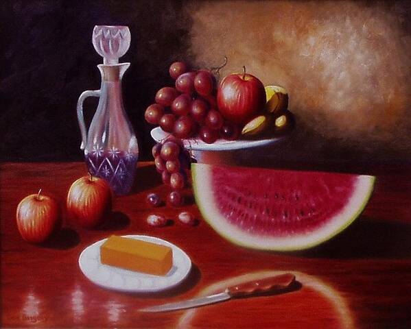 Still Life Art Print featuring the painting Summer love #1 by Gene Gregory