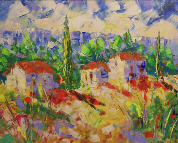 Frederic Payet Art Print featuring the painting Provence #15 by Frederic Payet