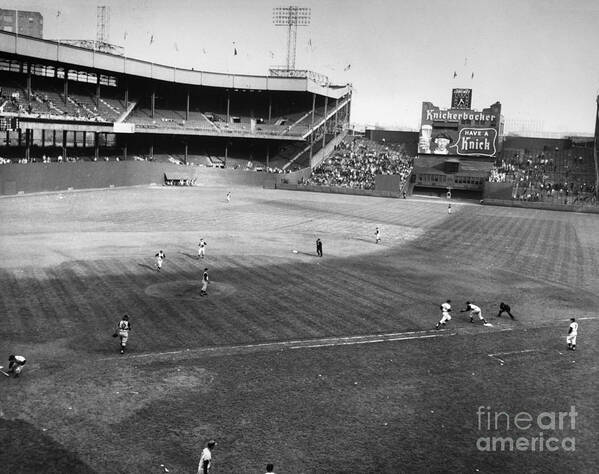 1957 Art Print featuring the photograph New York Polo Grounds #4 by Granger