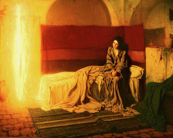America Art Print featuring the painting The Annunciation by Henry Ossawa Tanner