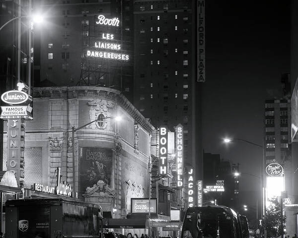 New York City Art Print featuring the photograph A Night at the Theater by Mark Andrew Thomas