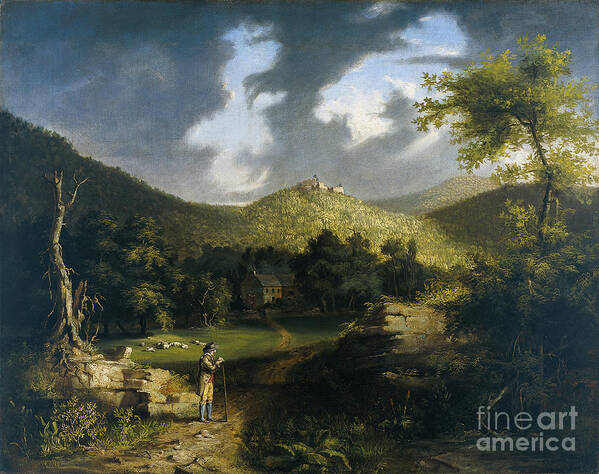 Thomas Cole Art Print featuring the painting A View of Fort Putnam by MotionAge Designs