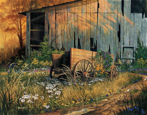Michael Humphries Art Print featuring the painting Abandoned Beauty by Michael Humphries