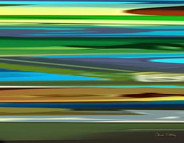 Abstract Art Print featuring the digital art Abstraction 7 by Chuck Staley