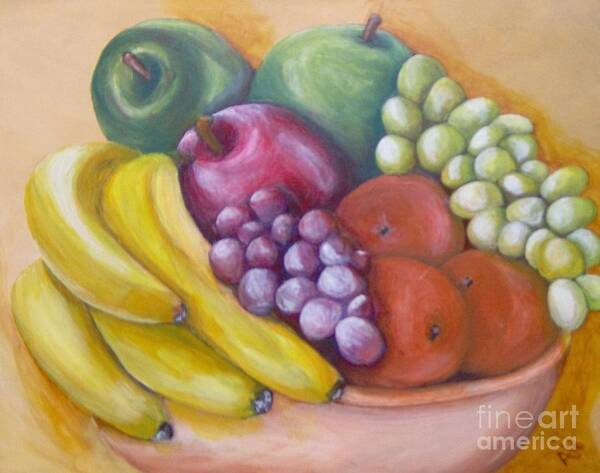 Fruit Art Print featuring the painting Affluent by Saundra Johnson
