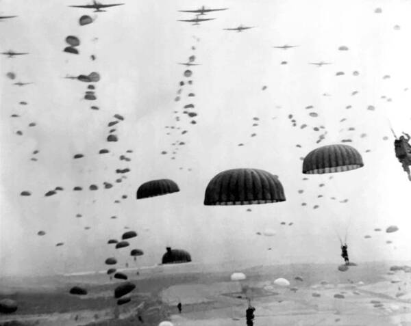 #faatoppicks Art Print featuring the photograph Airborne Mission During WW2 by War Is Hell Store