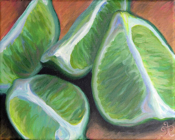 Limes Art Print featuring the painting Alchemy by Trina Teele