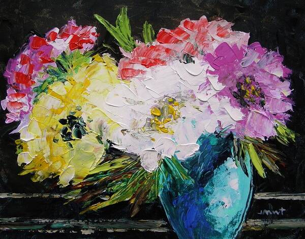 Flowers Art Print featuring the painting Always Nice to Come Home To by John Williams