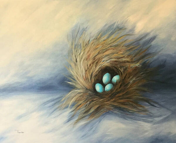 Nest Art Print featuring the painting April Nest by Torrie Smiley
