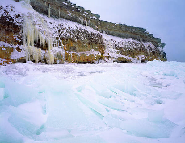 Winter Art Print featuring the photograph Baltic Klint by Romeo Koitmae