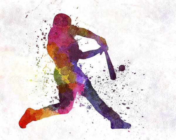 player hitting a ball Art by Pablo Romero
