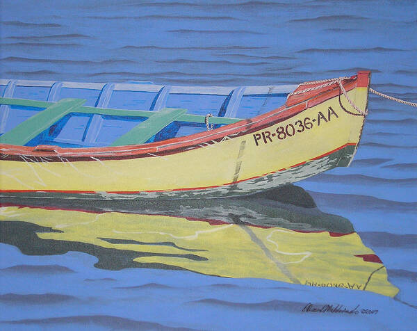 Realism Art Print featuring the painting Boat by Edward Maldonado