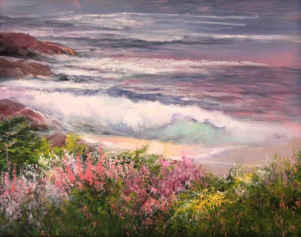 Spring Art Print featuring the painting Cambria Spring by Sally Seago