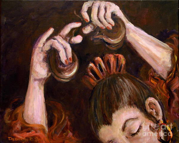 Castanets Art Print featuring the painting Castanets by Deborah Smith