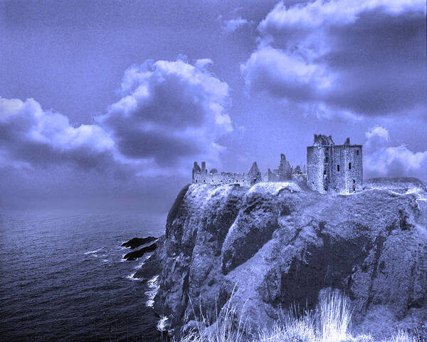 Castle Art Print featuring the digital art Castle Blue by Vicki Lea Eggen