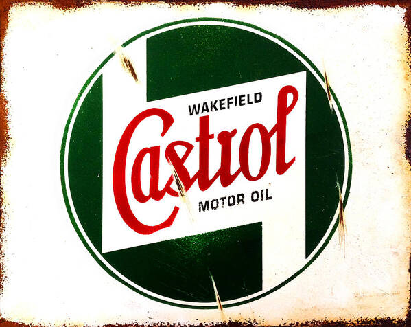 Castrol Motor Oil Art Print featuring the photograph Castrol Motor Oil by Mark Rogan