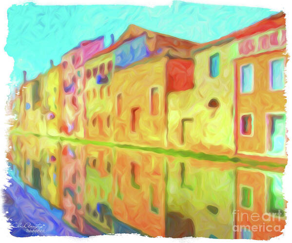 Landscape Art Print featuring the painting Chioggia, Italy by Chris Armytage