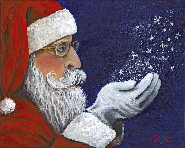 Person Art Print featuring the painting Christmas Wish by Darice Machel McGuire