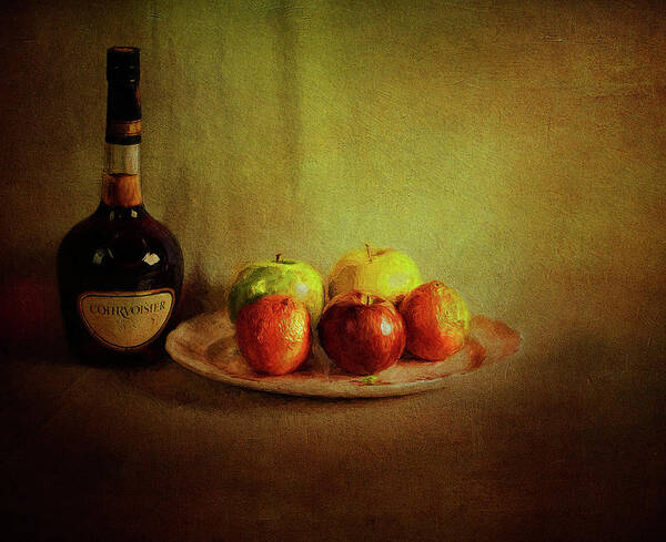 Courvoisier Art Print featuring the photograph Cognac and Fruits by Reynaldo Williams