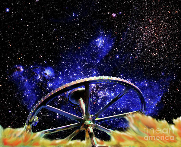 Bodie Art Print featuring the photograph Cosmic Wheel by Jim And Emily Bush