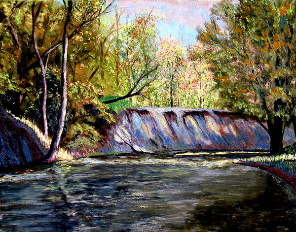 Creek Bank Art Print featuring the painting Creek Bank by Stan Hamilton