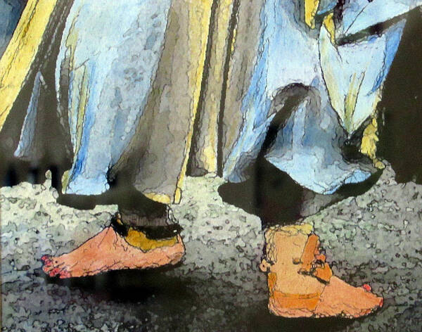 Feet Art Print featuring the photograph Dancing Feet by JOANNE McCubrey