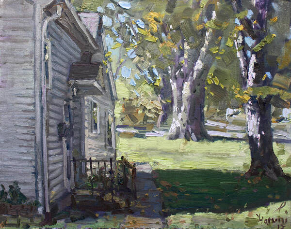 Bloomington Art Print featuring the painting Daniel's House in Bloomington MN by Ylli Haruni