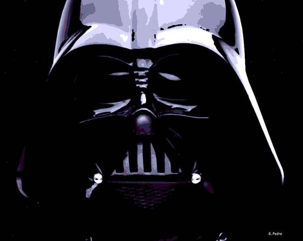 Darth Vader Art Print featuring the photograph Dark Side by George Pedro