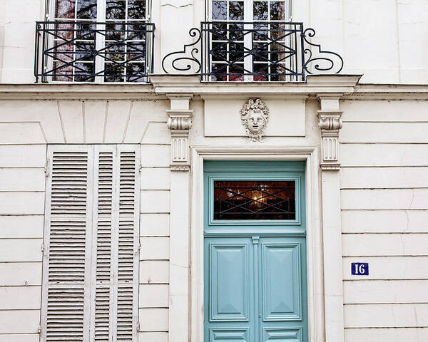 Door Photography Art Print featuring the photograph Doors NO. 16 - Paris, France by Melanie Alexandra Price