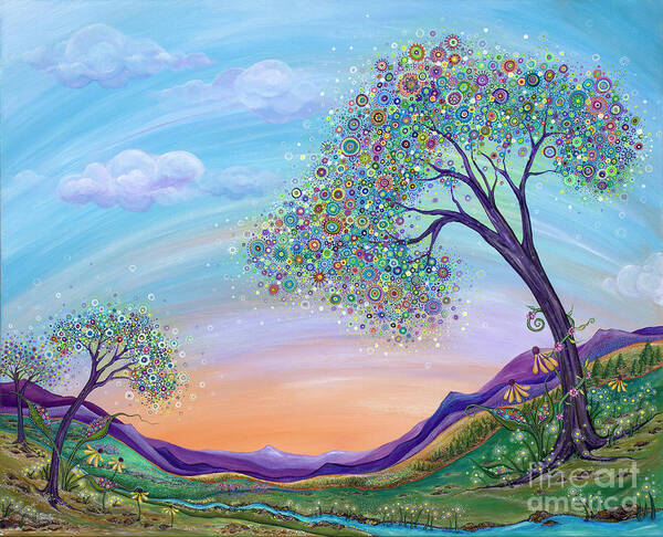Landscape Painting Art Print featuring the painting Dream Big by Tanielle Childers