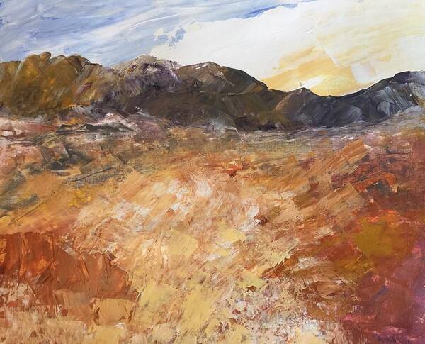  Art Print featuring the painting Dry River by Norma Duch