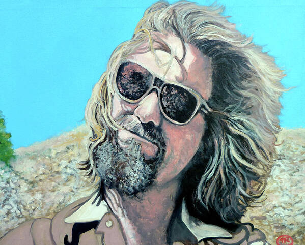 The Dude Art Print featuring the painting Dusted by Donny by Tom Roderick