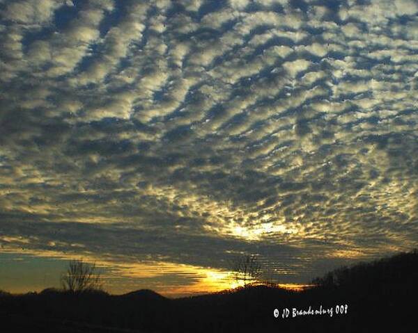 Clouds Art Print featuring the photograph End Of Day by JD Brandenburg