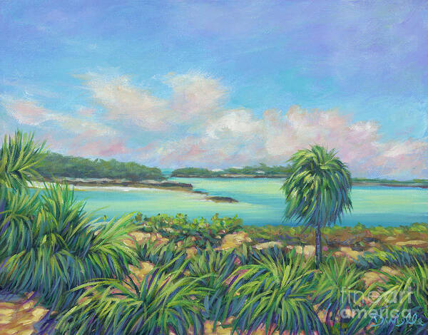 Exumas Art Print featuring the painting Exumas Escape by Danielle Perry