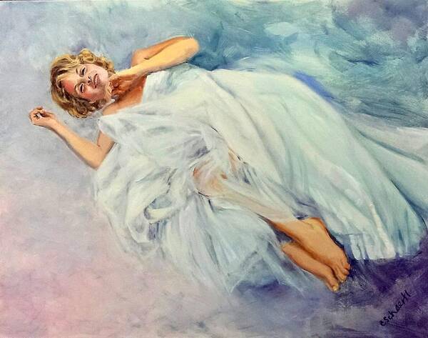 Floating Art Print featuring the painting Floating on a Dream by Connie Schaertl