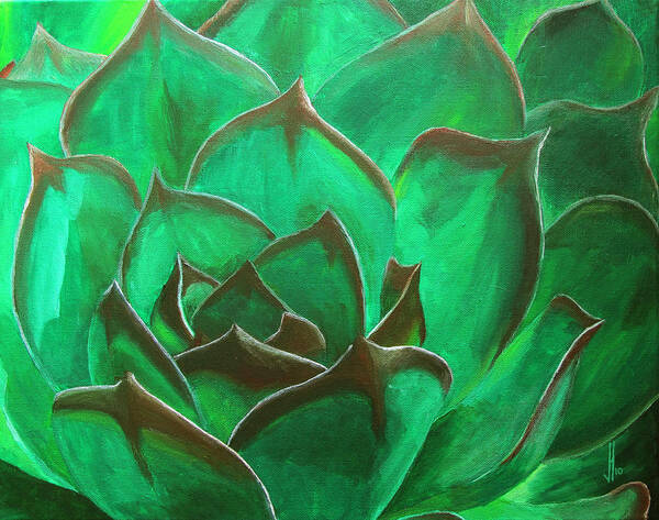 Flora Art Print featuring the painting Flora Series-Number 3 by Jim Harper