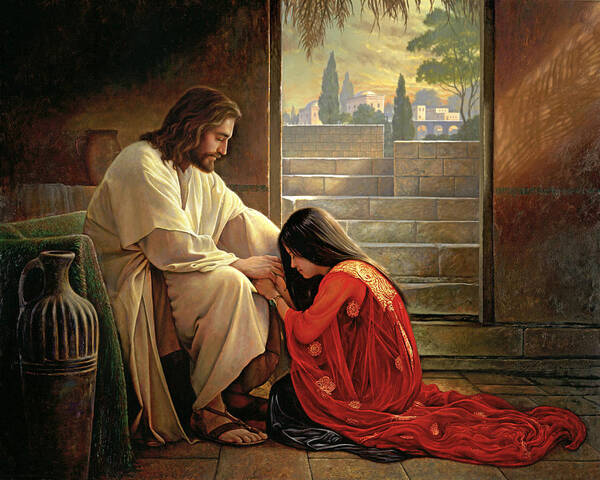 Jesus Art Print featuring the painting Forgiven by Greg Olsen