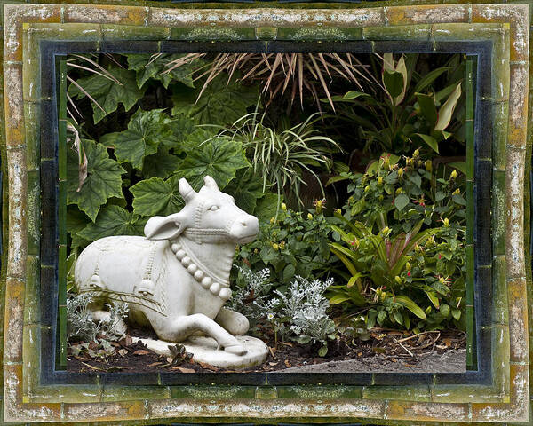 Mandalas Art Print featuring the photograph Garden Bull by Bell And Todd