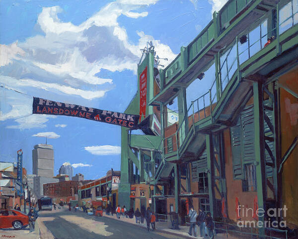 Fenway Art Print featuring the painting Gate C,Fenway Park by Deb Putnam