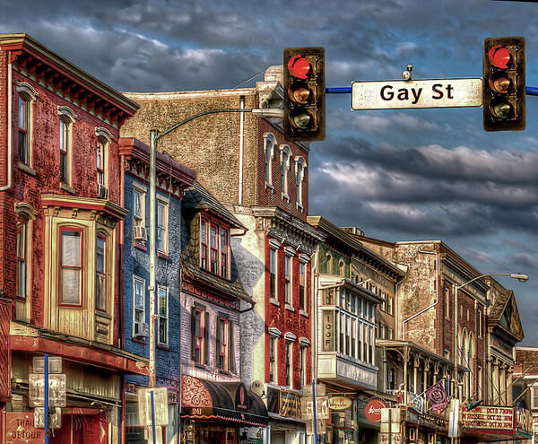 Pennsylvania Art Print featuring the photograph Gay Street by Rick Mosher