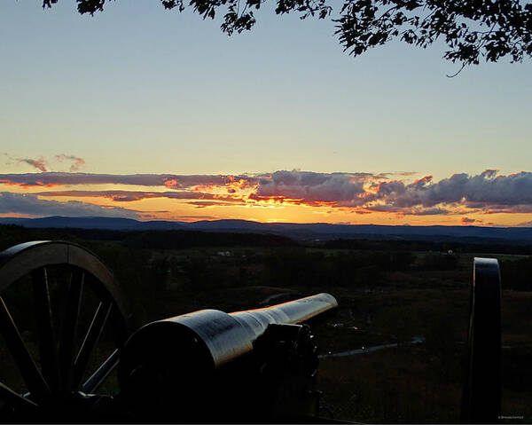 Gettysburg Sunset Art Print featuring the photograph Gettysburg Sunset by Dark Whimsy