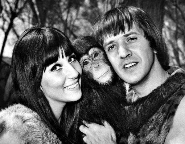 1960s Art Print featuring the photograph Good Times, Cher, Sonny Bono, On Set by Everett