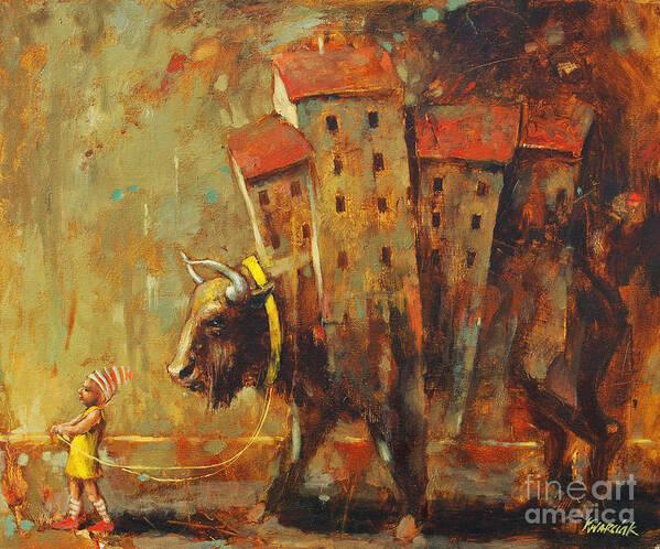 Gypsy Life Art Print featuring the painting Gypsy Life by Michal Kwarciak